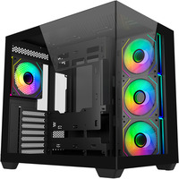 Cooler Master  midi tower behuizing Zwart | 2x USB-A | 1x USB-C | RGB | Window