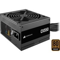 Corsair CX550, 550 Watt voeding Zwart, 2x PCIe