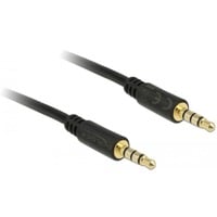 DeLOCK 3,5 mm male > 3.5 mm male kabel Zwart, 3 meter