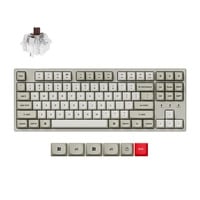 Keychron C1 Pro-M3 RGB mechanisch toetsenbord Grijs, US lay-out (QWERTY), Keychron Super Brown, 80% (TKL), RGB leds, OSA Double-Shot PBT, hot swap, 8000 Hz