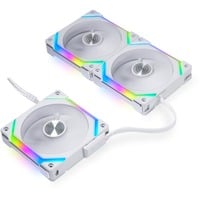 Lian Li UNI FAN SL120V2 Triple Pack case fan Wit, RGB leds, 4-pins PWM fan-connector, incl. controller