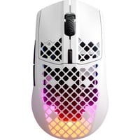 SteelSeries Aerox 3 Wireless - Snow gaming muis Wit, 18.000 dpi, RGB leds