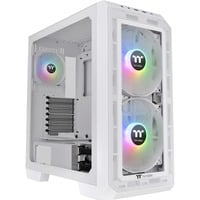 Thermaltake View 300 MX midi tower behuizing Wit | 2x USB-A | 1x USB-C | RGB | Window