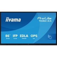 iiyama ProLite TE8613A-B3AG 85.6" 4K Ultra HD touchscreen monitor Zwart, 1x DisplayPort, 2x HDMI, 3x USB-C, 5x USB-A, 2x RJ-45, HDMI, DisplayPort, USB-C, Audio, LAN, WiFi-6E, BT 5.0, Android, Touch