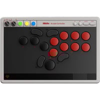 8BitDo Arcade Controller Grijs/rood, 2.4 GHz / Bluetooth / USB, Nintendo Switch, Pc