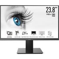 MSI PRO MP241X 23.8" monitor Zwart, 1x HDMI, 1x VGA, 75 Hz