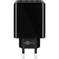 goobay 4-Way USB Charger (30 W) Zwart