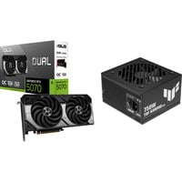 ALTERNATE Upgrade Kit ASUS DUAL GeForce RTX 5070 OC + TUF Gaming Bronze EVO modulaire 750 watt Grafische kaart, Voeding