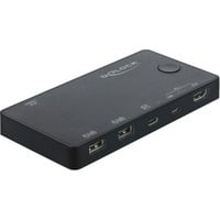 DeLOCK HDMI / USB-C KVM Switch 4K 60 Hz met USB 2.0 kvm-switch 