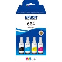 Epson 664 EcoTank 4-colour multipack  inkt C13T664640, 4-delig