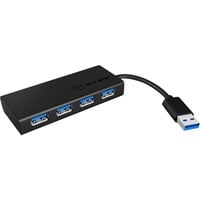 ICY BOX IB-AC6104 USB 3.0 usb-hub Zwart