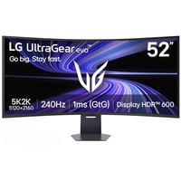 LG UltraGear evo 52G930B-B 52" 4K Ultra HD Curved UltraWide gaming monitor Zwart, 1x DisplayPort, 2x HDMI, 1x USB-C, 2x USB-A, 240 Hz