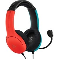 PDP LVL40 Wired Stereo Gaming headset on-ear  Blauw/rood, Nintendo Switch