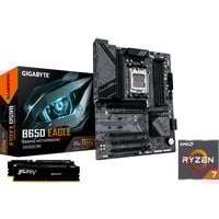 ALTERNATE Upgrade Kit B650 EAGLE + Ryzen 7 9800X3D + 32 GB Moederbord, CPU, Geheugen