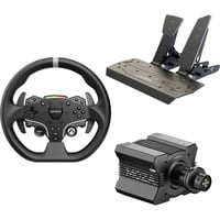 MOZA R12 v2 + SR-P + ESX bundel Zwart, Basis, stuur en pedalen