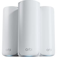 Netgear RBE773 Orbi 770 Serie Tri-Band WiFi 7 Mesh-systeem mesh access point Wit, 2 stuks (router + 2x satellieten), Tot 540 m2