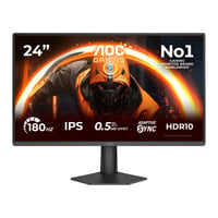 AOC 24G50F 23.8" gaming monitor Zwart, HDMI, DisplayPort, 180Hz OC