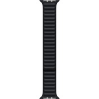 Apple Leather Link-bandje - Middernacht (41 mm) - M/L horlogeband Zwart
