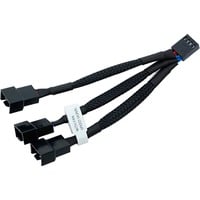 EKWB EK-Cable Y-Splitter 3-Fan PWM splitterkabel Zwart