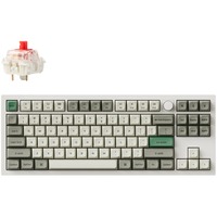 Keychron Q3 Max-P1, toetsenbord Wit, US lay-out, Gateron Jupiter Red, RGB leds, 80% TKL, KSA double-shot PBT, hot swap, Knob, 2.4GHz | Bluetooth 5.1 | USB-C