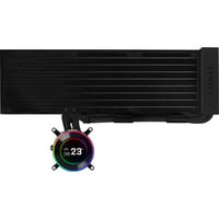 Lian Li Hydroshift II LCD-C 360 fanless waterkoeling Zwart