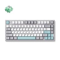 MCHOSE Z75S Gray Blue Cabbage Tofu Metal Top Cover Wireless Mechanical RGB toetsenbord Grijs, US lay-out (QWERTY), KTT Cabbage Tofu V2, 75%, RGB, Hot swap, Double-shot PBT, draadloos | Bluetooth | USB-C