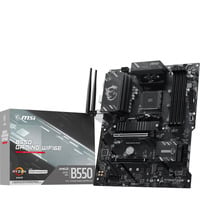 MSI  socket AM4 moederbord Zwart/zilver