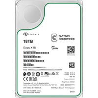 Seagate Exos X18 18 TB Refurbished harde schijf SATA 6 Gb/s, 3,5"