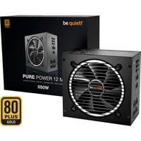 be quiet! Pure Power 12M 550W voeding Zwart, 3x PCIe, Kabelmanagement