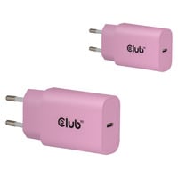 Club 3D 2-Pack USB C Charger 30 Watt Roze
