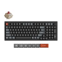 Keychron V5 Ultra 8K Wireless Custom Mechanical Keyboard, toetsenbord Zwart, US lay-out, Keychron Silk POM Red, Keychron Silk POM Red, 96%, RGB, Hot swap, 2.4 GHz / Bluetooth 5.3 / USB-C