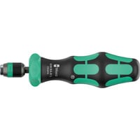 Wera 838 RA-R L bithandhouder met ratelfunctie, 1/4" schroevendraaier Zwart/groen