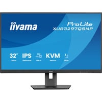 iiyama ProLite XUB3297QSNP-B1 32" monitor Zwart, 1x HDMI-in, 1x DisplayPort, USB-A, USB-C, LAN