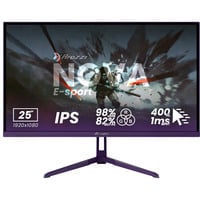Arozzi Nova E-sport 25" 24.5" monitor Paars, 2x DisplayPort, 2x HDMI, 400 Hz