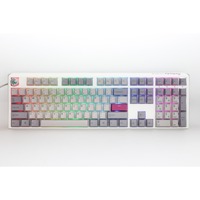 Ducky One 3 Mist Grey RGB mechanisch toetsenbord Lichtgrijs, US lay-out (QWERTY), Cherry MX Red, 100%, RGB led, Double-shot PBT, Hot-swappable, QUACK Mechanics