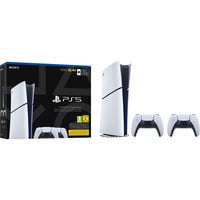 Sony PlayStation 5 Digital Edition (Slim) - 825 GB + 2x DualSense draadloze controllers spelconsole Wit/zwart