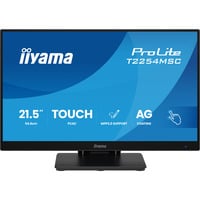 iiyama ProLite T2254MSC-B2AG 21.5" touchscreen monitor Zwart, 100 Hz, HDMI, DisplayPort, Audio, USB, touchscreen