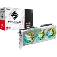 ASRock Radeon RX 9060 XT Steel Legend OC 16GB grafische kaart 2x DisplayPort, 1x HDMI