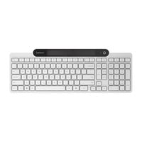 Lenovo 800 Self-Charging Bluetooth Keyboard, toetsenbord Wit, US lay-out, Plunger, Plunger switch, Bluetooth 5.1, USB-C