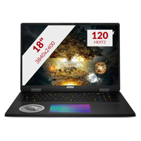 MSI Titan 18 HX Dragon Edition Norse Myth A2XWJG-405NL 18"  gaming laptop Zwart | Core Ultra 9 285HX | RTX 5090 | 96 GB | 6 TB SSD (3x 2 TB SSD)