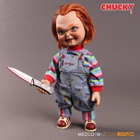 Mezco Toys Child's Play: 15 inch Talking Sneering Chucky Doll speelfiguur 