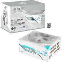 ASUS ROG Thor Platinum III White Edition (ROG Equalizer) modulaire 1200 watt voeding  Zwart, 1x 12V-2x6, 4x PCIe