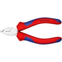 KNIPEX Mini Kombi-tang 08 05 110 combinatietang Rood/blauw, Lengte 110mm