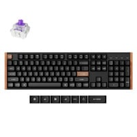 Keychron K10 HE-F1 RGB mechanisch toetsenbord Zwart, US lay-out (QWERTY), Gateron Double-Rail Magnetic Nebula, 100%, RGB leds, OSA Double-shot PBT, hot swap, USB-C | 2.4 GHz | Bluetooth 5.1