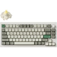 Keychron Q1 Max-P4, toetsenbord Wit, US lay-out, Gateron Jupiter Banana, RGB leds, 75%, KSA double-shot PBT, hot swap, Knob, 2.4GHz | Bluetooth 5.1 | USB-C