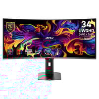 MSI MPG 341CQR QD-OLED X36 34" Curved UltraWide gaming monitor Zwart, 360 Hz, 2x HDMI, 1x DisplayPort, 1x USB-C