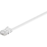 goobay Netwerkkabel RJ-45 U/UTP met Cat.5e Wit, 20 meter, Platte kabel