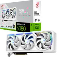 ASUS ROG Astral GeForce RTX 5080 GAMING OC WHITE grafische kaart DLSS 4, 3x DisplayPort, 2x HDMI 2.1