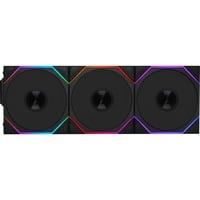 Lian Li UNI FAN TL 120 Wireless Reverse Blade RGB case fans Zwart, 3 stuks, 120 x 124 x 28 mm, PWM, Incl. controller