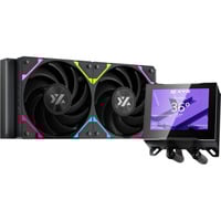XYZ PC Gear Hydroview AIO 240 waterkoeling Zwart, ARGB, PWM